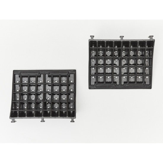 Parking stopper for maxi wedge - Black - Set of 2