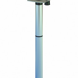 Aluminum swivel table base, 700 mm high - 3-piece