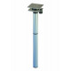 Aluminum swivel table base, 700 mm high - 3-piece