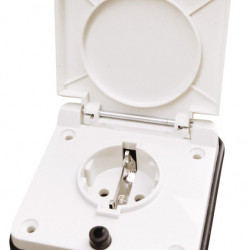 230V awning socket - White