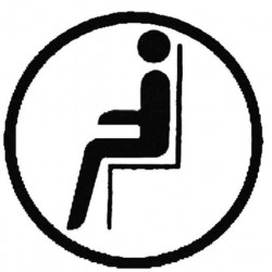 Sticker pictogram "seat marking"
