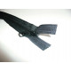 Continuous zipper sold by the meter in black, 3.2cm wide