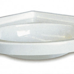 Corner washbasin 418x418mm white