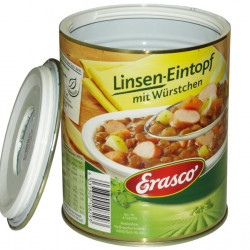 Can safe - Erasco lentils