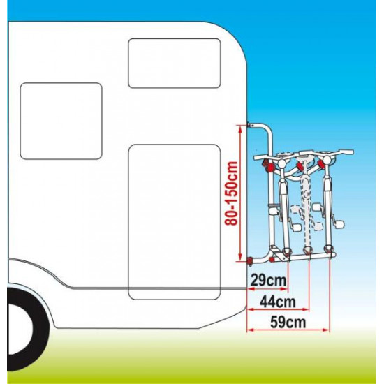 Rear carrier Carry Bike UL for 2 bikes