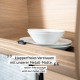 2 magnetic porcelain bowls - 0.4 l