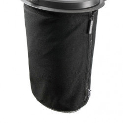 Flextrash waste bin, 3L, black, biodegradable material