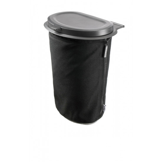 Flextrash waste bin, 3L, black, biodegradable material
