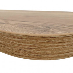 Lightweight tabletop - top side oak look - underside matte white - edges oak look - Large