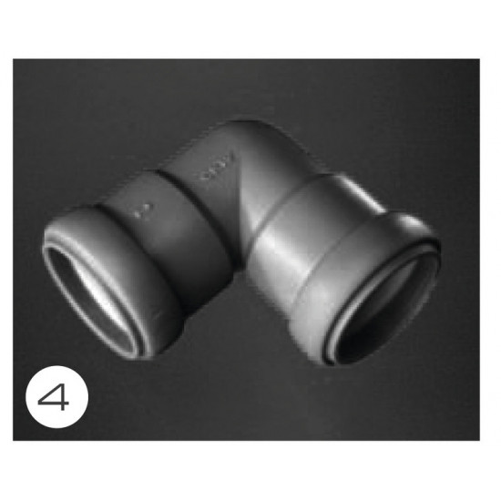 28 mm wastewater pipe system with rubber seal