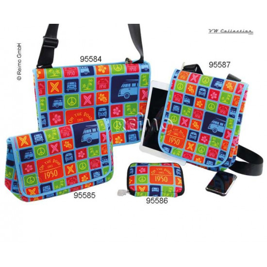 VW Collection small shoulder bag, tall, colorful, neoprene, 28x23x6cm