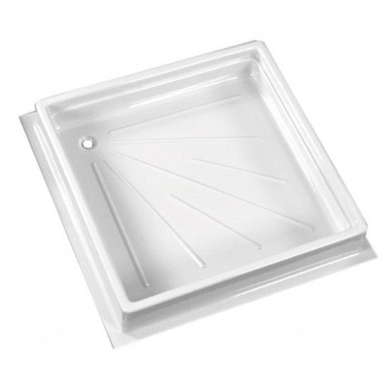 Shower tray - 680x680x102 mm - White