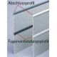 Connecting profile for 3 mm cladding panels - Dark grey - 2.2 m