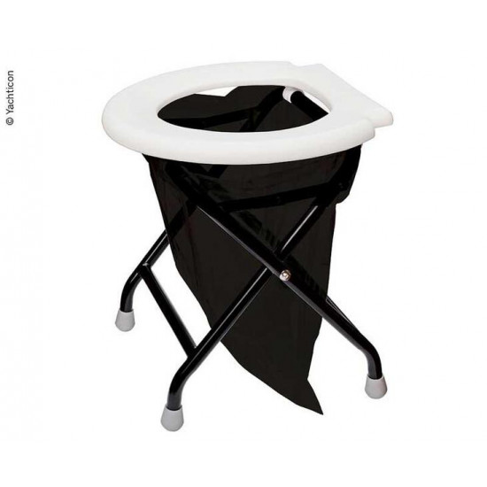 Folding toilet - white seat