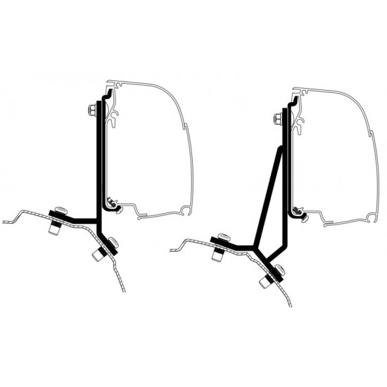 Awning adapter for Thule 4200 - Ford Transit/Tourneo Custom Minivan Fixed