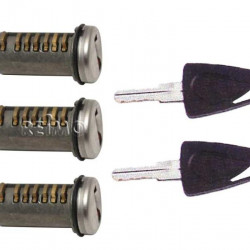 3 plug-in cylinders including 2 keys