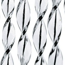 Door curtain SARA, 100% PVC, 60x190cm, white/black