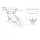 Filling nozzle - Long - Black - 40 mm