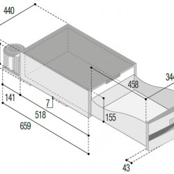 Refrigerator drawer D20A HP sch