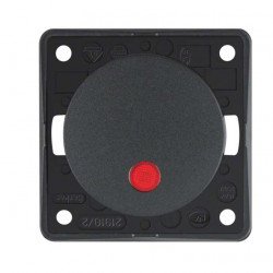Control rocker switch - Red indicator light - 230 V - Anthracite