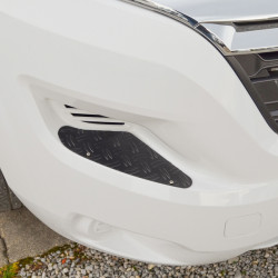 Black aluminum running board for Fiat Ducato bumper from 2014 onwards