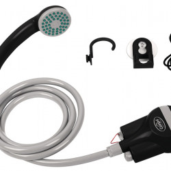 Smart shower with battery and 5V USB charging cable