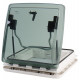 Aerodynamic roof vent including blackout blind and mosquito net - 40 x 40 cm
