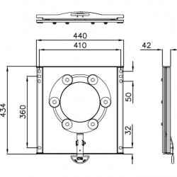 Swivel base for Ducato type 250 / 290 and similar models - driver and passenger side