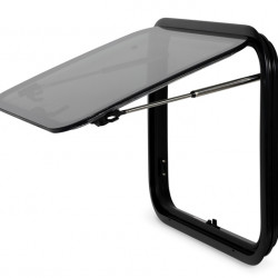 W827 x H427mm RW Fusion Curved Acrylic Glass Safety Glass Awning Window