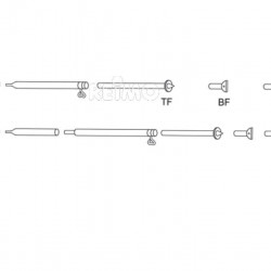 Steel storm pole with articulated base 1mm