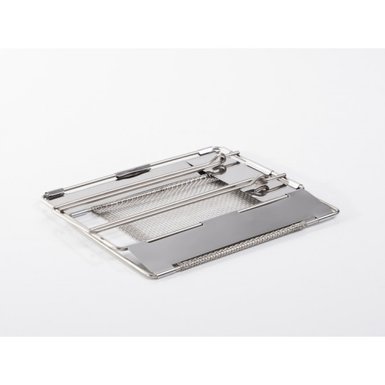 Foldable stainless steel sandwich maker