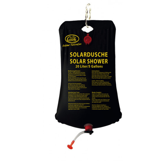 Solar shower with hanging device, 20 litre volume