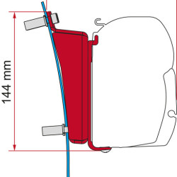 Fiamma Adapter F45 for Ford Transit H3 / L3 - Left-hand drive