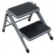 Double folding step made of steel