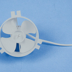 12V round fan with near-field interference suppression