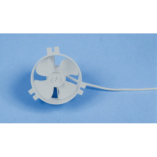 12V round fan with near-field interference suppression