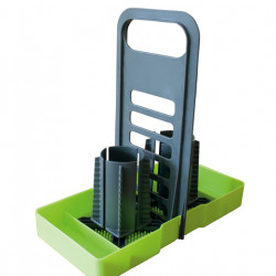 Purvario Multi Tray Oils for mobile use - Lime / Anthracite