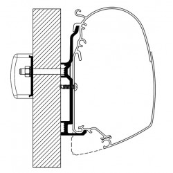 Awning adapter for Omnistor awning TO 5200 for Bürstner motorhomes 2017