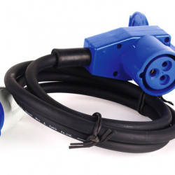 CEE plug/angled coupling - 15 m