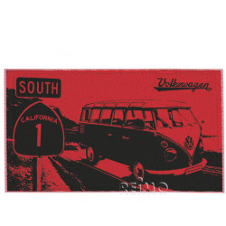 VWColl. Beach towel red/black