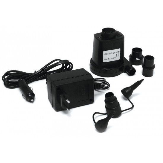Electric air pump with 12/230V transformer