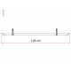 Rail Quick Pro bicycle rail 128 cm - Black