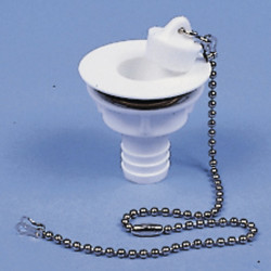 Straight drain fitting - 3/4" hose, 19 mm drain opening