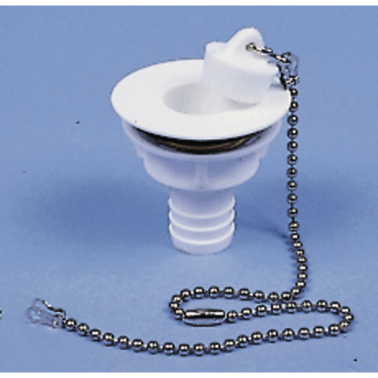 Straight drain fitting - 3/4" hose, 19 mm drain opening