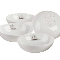 Melamine cereal bowls SAILS, 4-piece set, 100% melamine