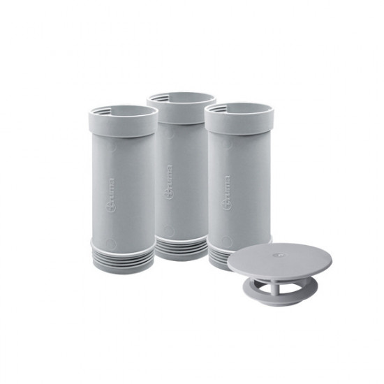 Chimney extension SKD with chimney cap KD