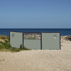 Variable wind protection system, extendable to desired length