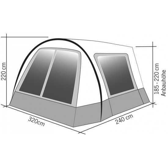 Hispaniola Sun Canopy / Awning for Camper Vans