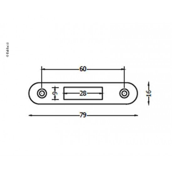 Strike plate V1118