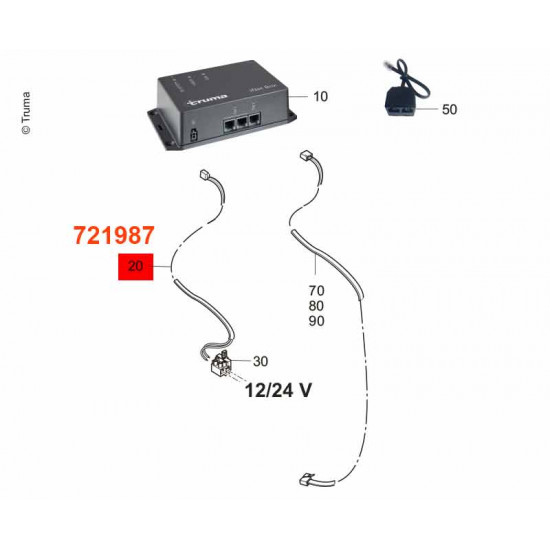 12/24V connection cable